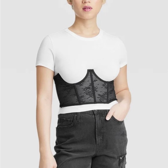 Colsie women’s lace cupless corset size L. - Picture 1 of 10